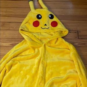 Really cute and soft Pikachu onesie pajamas